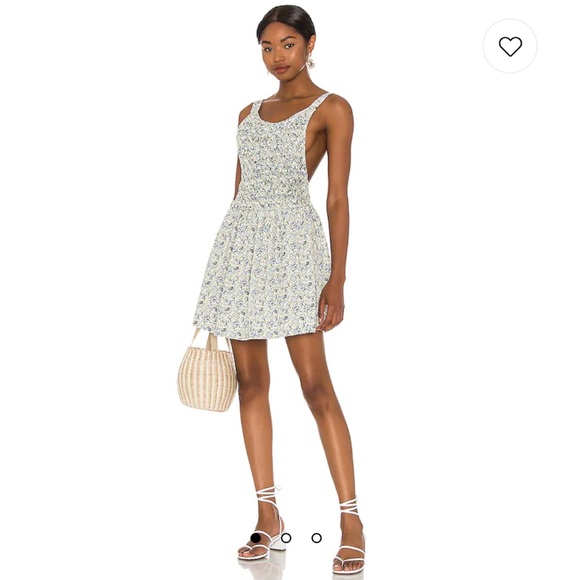Free People Dresses & Skirts - Free People Petunia Mini‎ Dress floral Combo Dress